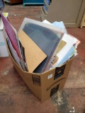 huge box of scrapbook, crafting paper including STENCILS