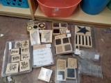 Tub of Rubber stamps, mostly new