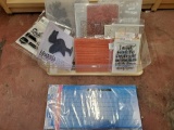 Shoebox of stamps, stencil mostly new, Packaged