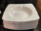 8 - Lenox Spyro White - Individual Square Pasta Bowl 8 3/4