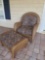 All Weather Wicker Large Chair and Ottoman, strong build seat