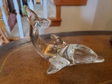 Villaroy and Boch glass crystal dolphin