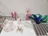 Art glass grouping including