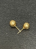 Pair of 14K Gold Ball Post Earrings