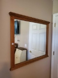 Wooden framed Dresser or Wall Mirror