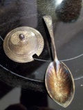 (2) Sterling Silver pieces including spoon and lid