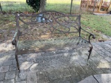 ONE METAL PATIO BENCH