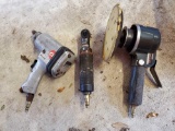 TRIO OF AIR POWERED TOOLS INCLUDING DRILL, MINI RATCHET, SANDER, CRAFTSMAN AND CAMPBELL HAUSFELD