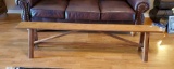 Very Nice Rustic Wooden Farm Bench coffee table