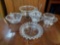 (5) PC Imperial Candlewick Glass Including Creamer and Sugar, Heart-shaped Bowl