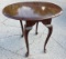 SMALL OVAL DOUBLE SIDE DROP LEAF ETHAN ALLEN ACCENT TABLE