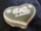 Wedgwood Jasper ware Green Heart Shaped Trinket Box
