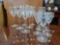 (2) Sets VINTAGE Fostoria Stemware ETCHED WATER and WINE GLASSES