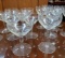 (2) Sets VINTAGE Fostoria Stemware ETCHED Coupe Wine, Champagne glasses