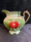 Lefton LIMITED EDITION 4389 CHRISTMAS POINSETTIA CREAMER PITCHER