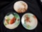 Trio of Antique Decorative plates including handpainted, Handpainted, Bavaria, ,