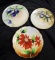 Trio of Antique Decorative plates including handpainted, M + Z Austria, Serves Bavaria