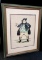 Very Old Signed Woodcut, Samuel Weller, Pickwick Paper, 1930's PHILLIP REED