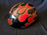 HARLEY DAVIDSON motorcycle helmet - red flames