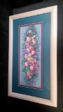 FRAMED AND MATTED BEHIND GLASS, BARBARA MOCK, GABRIELLE'S GARDEN PRINT