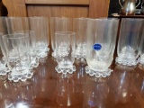 (2) Sets of Imperial Candlewick Glass Tumblers/Juice Glasses