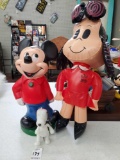 MICKEY MOUSE BANK, LITTLE LULU AND SNOOPY