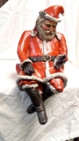 Limited Edition Signed and Dated Frank Creech Rare Santa Resin Scupture Vintage