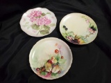 Trio of antique Decorative plates including Rosenthal, Bavaria, J & C