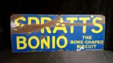 Original Enamel Sign For Spratt's Bonio - the bone-shaped biscuit