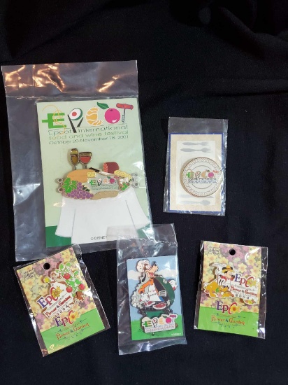 EPCOT INTERNATIONAL FOOD AND WINE AND FLOWER AND GARDEN FESTIVAL PINS