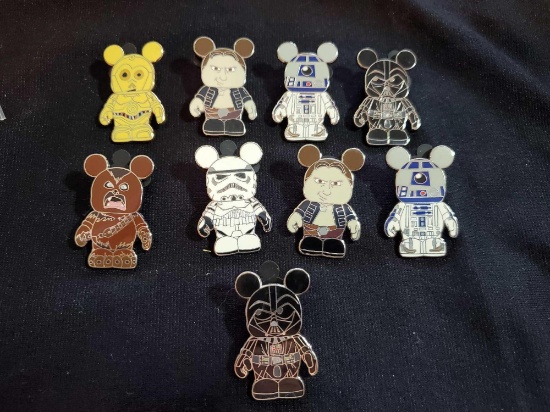 DISNEY VINYLMATION MYSTERY PINS STAR WARS GROUP