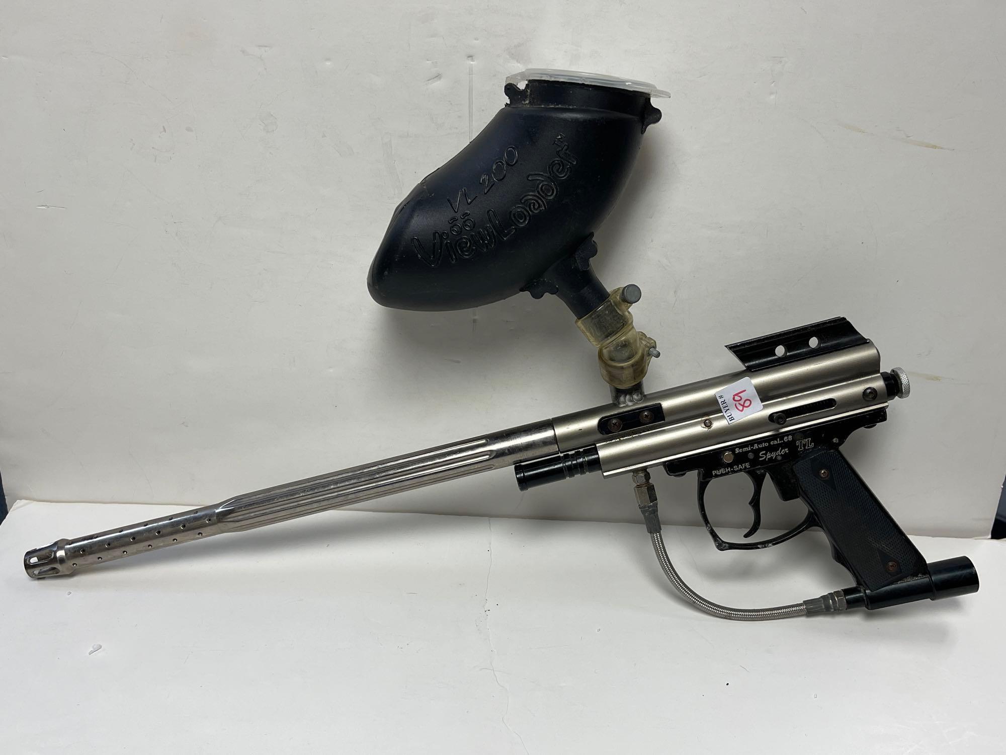 SEMI AUTO CAL 68 SPYDER TL PAINTBALL GUN WITH Proxibid