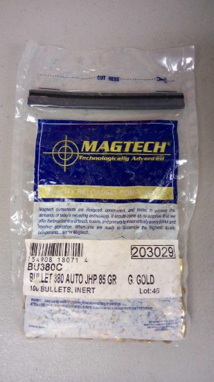 MagTech Ammunition Magtech Bullet 380 Auto 85 Grains JHP Gold 100/Box