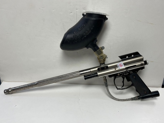 SEMI AUTO CAL 68 SPYDER TL PAINTBALL GUN WITH VL200 LOADER