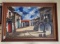 Vibrant signed Martinez Santos colorful Oil painting