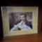SUAVE CARD PLAYER, CLARK GABLE, FRAMED AND MATTED BEHIND GLASS PICTURE