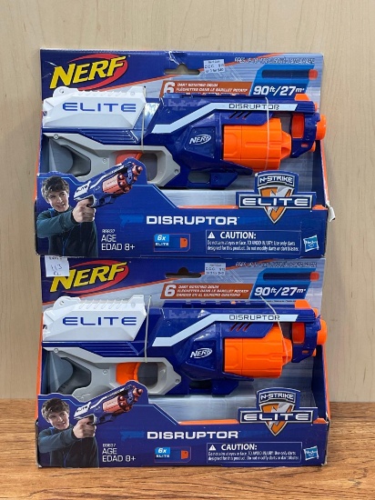 2 - Nerf N-Strike Elite Disruptor Guns - New in package