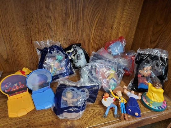 NEW PACKAGED MCDONALDS TOYS INCLUDING ETERNALS, 50TH, RONS GONE WRONG, TOY STORY, more