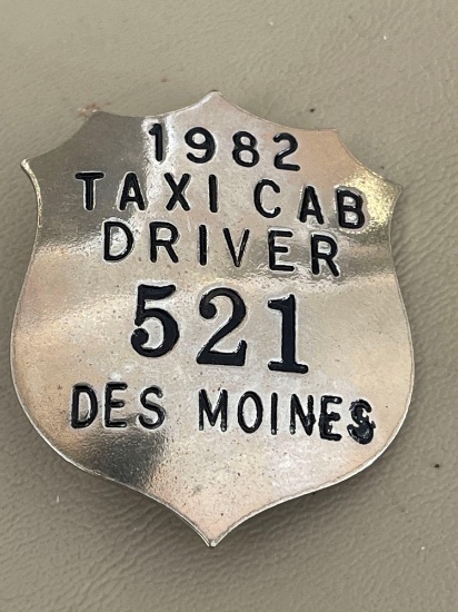 1982 Taxi Cab Driver Des Moines #521
