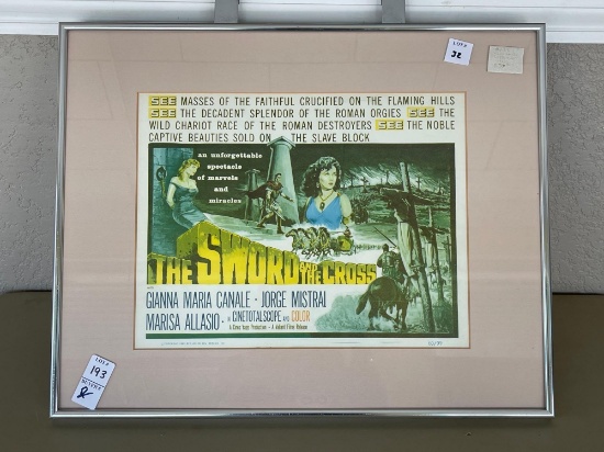 Framed and matted The Sword of the Cross Movie #60/90