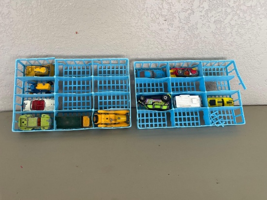 Vintage Lesney Matchbox Cars in Trays