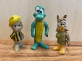 Vintage Pogo Albert Alligator, Pogo Possum, Howland Owl Toy Figure Walt Kelly