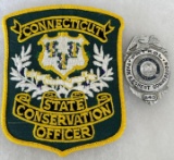 Connecticut Park and Forest Commission Badge - Patrol #543 and Connecticut State Conservation