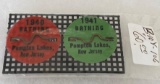 Vintage 1940 and 1941 Badges - Bathing, Pompton Lakes, New Jersey