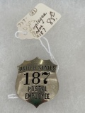 Vintage United States Postal Employee Badge #187