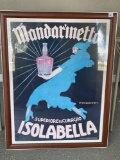 Vintage Large Advertising Mandarinetto Print M. Dudovich Framed - 1 of 4
