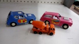 TRIO OF VINTAGE TOY CARS, INCLUDING LESNEY
