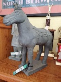 Large TERRACOTTA Chinese HORSE Statue