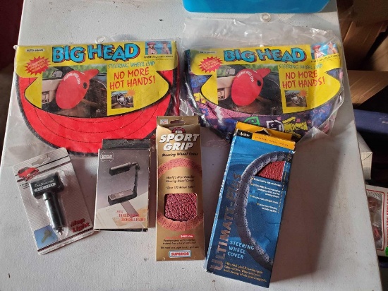 New Packaged Car grouping including sport grips, map light, Big Head steering wheel caps
