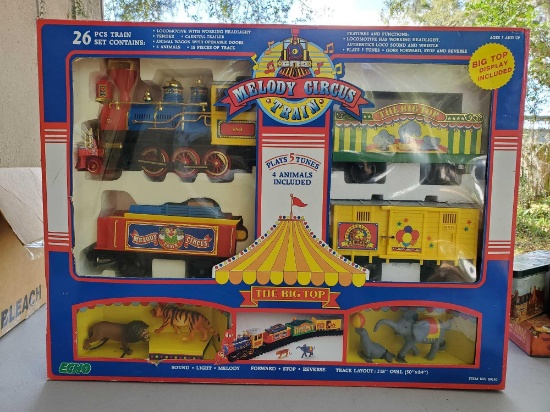 AWESOME BOXED MELODY CIRCUS TRAIN, ECHO,